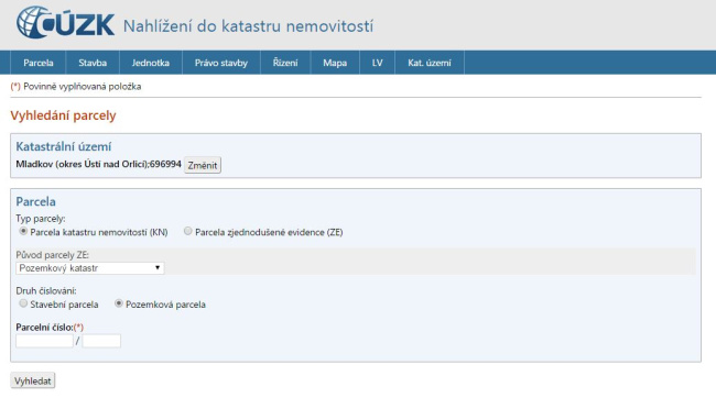 katastr návod