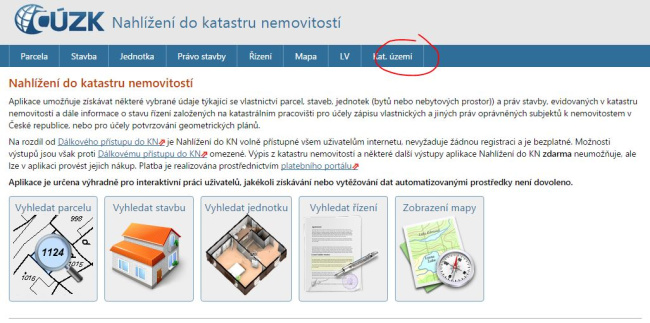 katastr návod